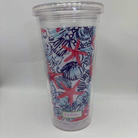 Lilly Pulitzer Starfish and Shells Tumbler - Picture 1 of 3